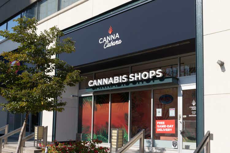 Canada, Canna Cabana Mystery Store in King St W. in Toronto.