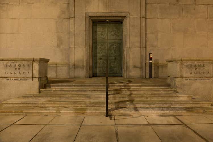 Entry of the Bank of Canada in Ottawa