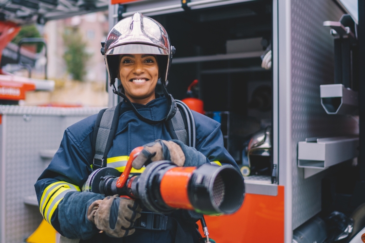 Firefighter"s portrait