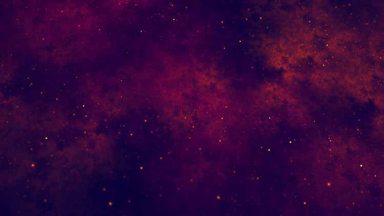 Galaxy Outer Space Starry Sky Purple Red Abstract Star Pattern Futuristic Nebula Background Milky Way Starburst Texture Digitally Generated Image Fractal Fine Art