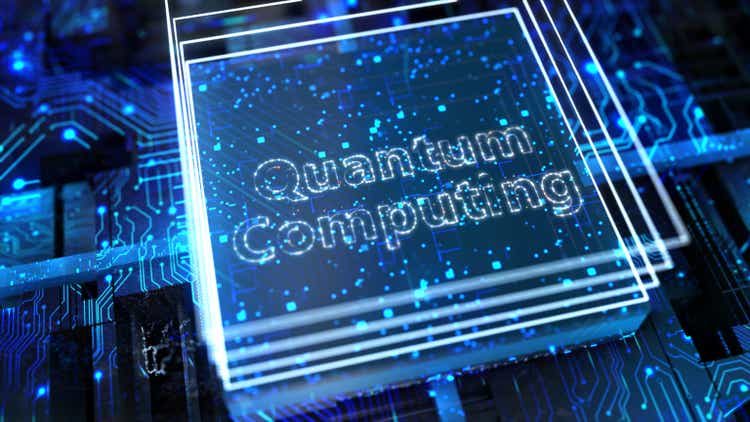 quantum computing background concept