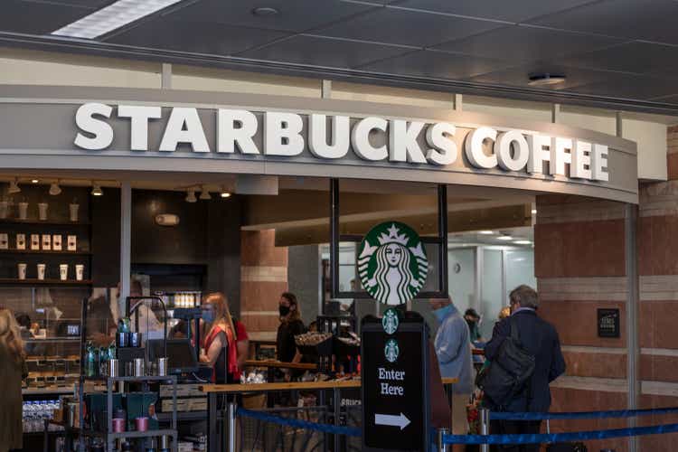 Starbucks Retail Coffee Store. Each year, Starbucks celebrates Fall with Pumpkin Spice Lattes.