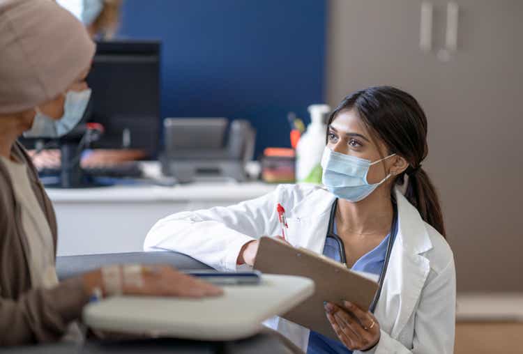 Doctor Talking with a Cancer Patient