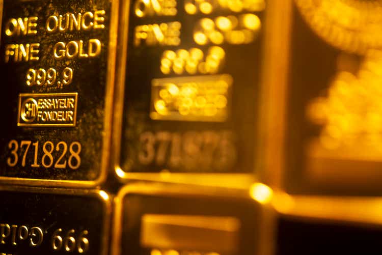 Solid pure 999.9 gold bullion ingot bars photo