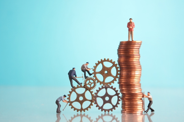 Making money leadership concept