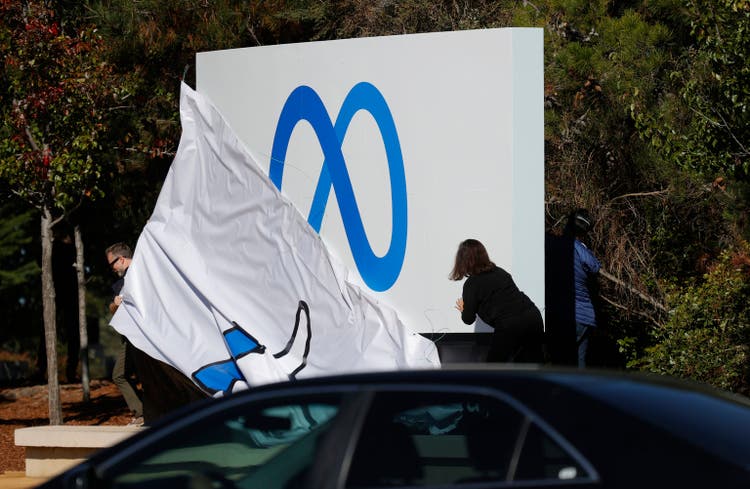 Facebook Covers Sign At Menlo Park Headquarters