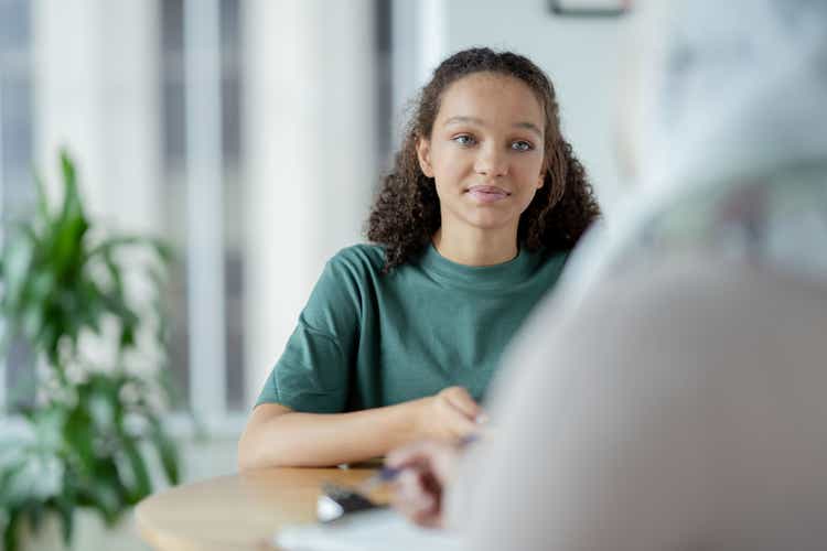 Teen in a Therapy session