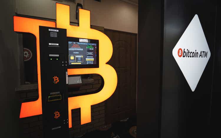 Bitcoin ATM for cryptocurrency exchange machine in Poland