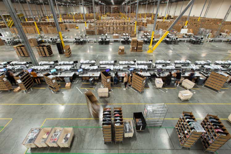 Packing Stations in Fulfillment Center