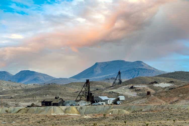 Mining in the Nevada desert.