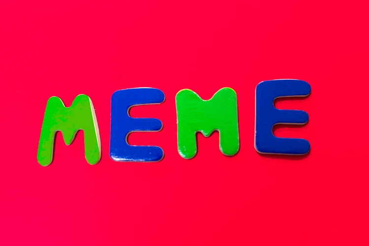  Word Written in Toy Letters, Vibrant Red Background