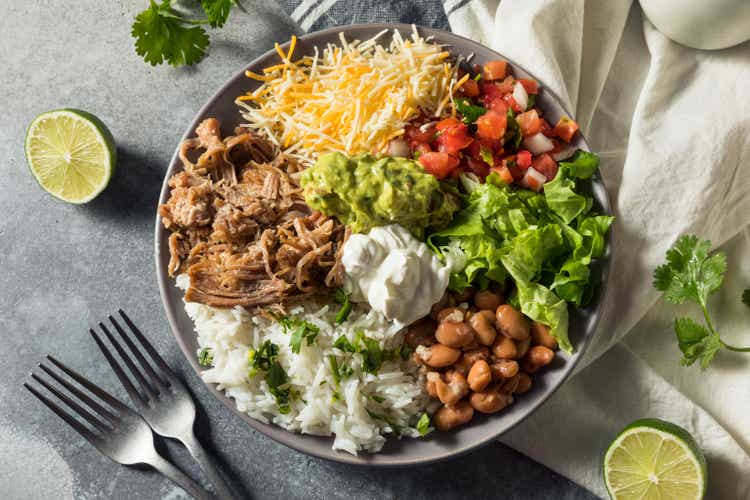 Healthy Homemade Mexican Carnitas Burrito Bowl