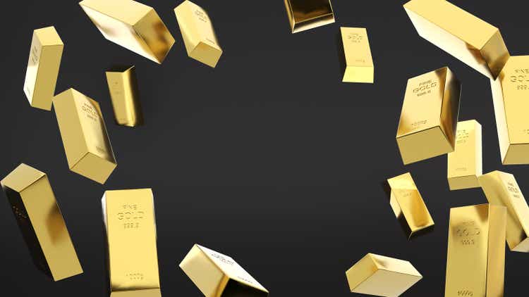 Gold bars 1000 grams pure gold,business investment and wealth concept.wealth of gold