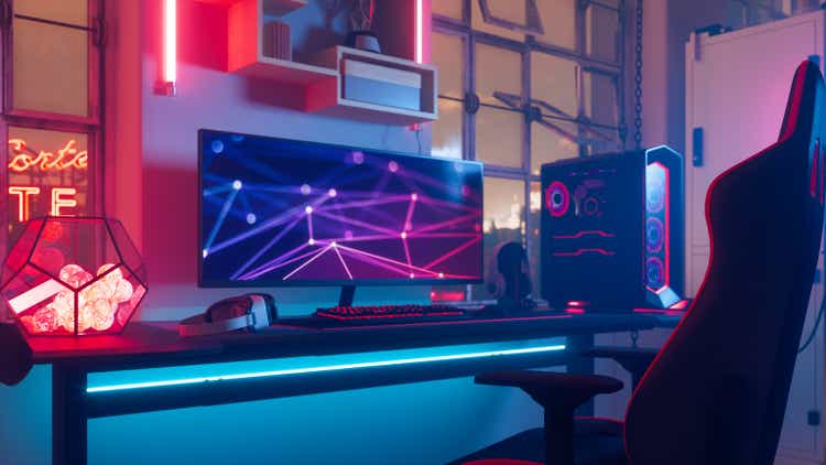 Cyberpunk Gamer Room