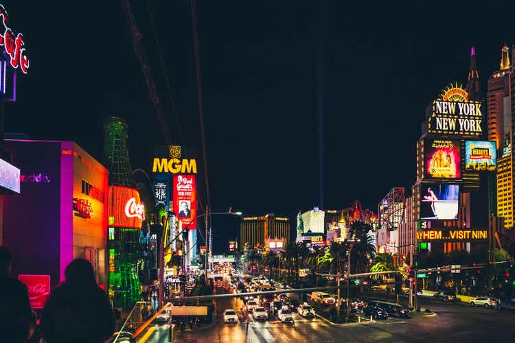 Aerial view of Las Vegas