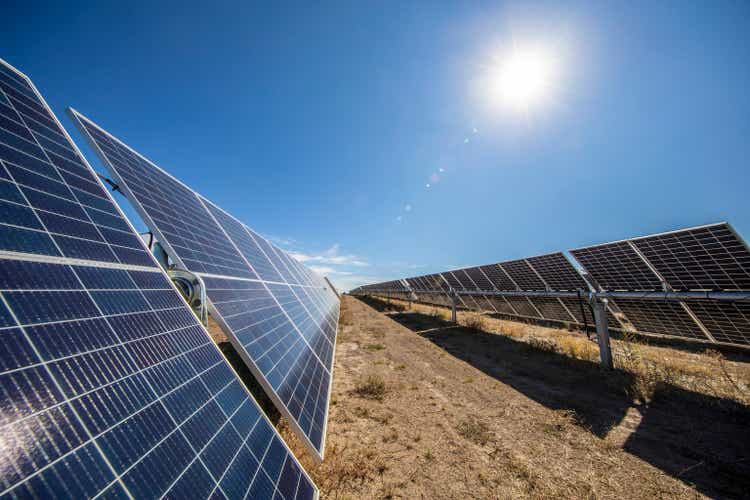 Solar farm in Central California