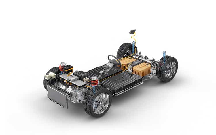 Electric car under carriage chassis