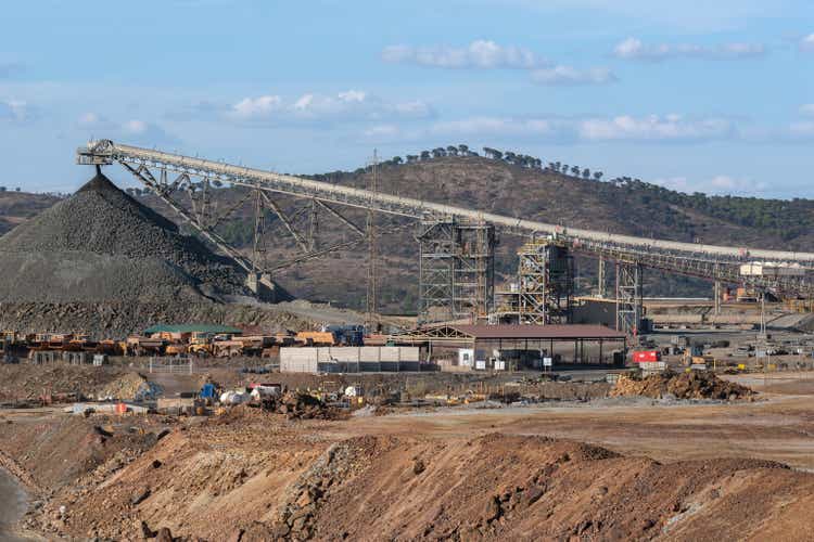 Riotinto mine in Spain working in the extraction of copper and iron ore, a scarce industry
