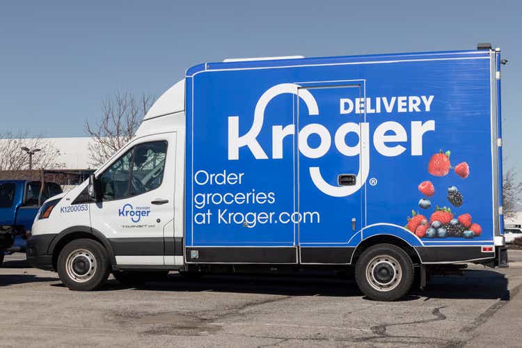 Kroger Delivery van. Kroger is one of the largest grocery store chains in the United States.