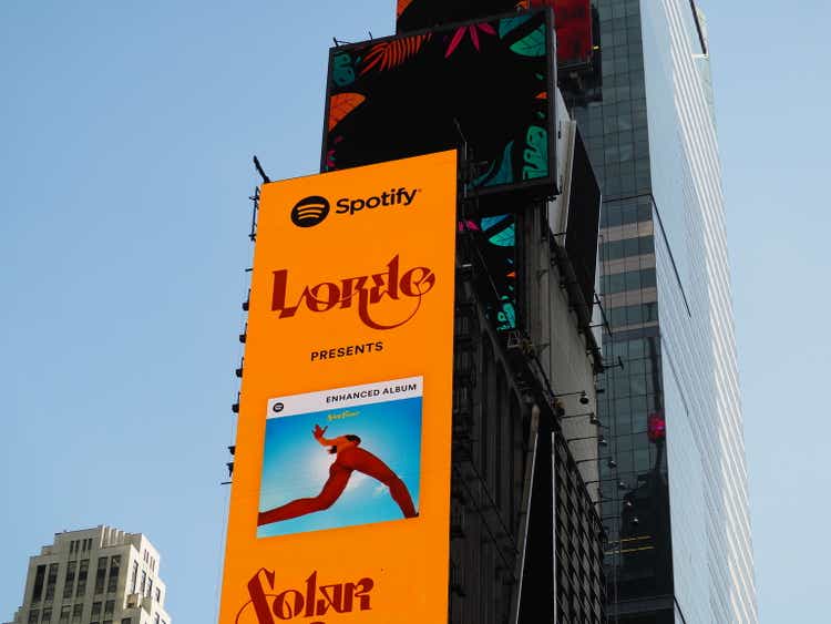 Spotify Billboard in Times Square