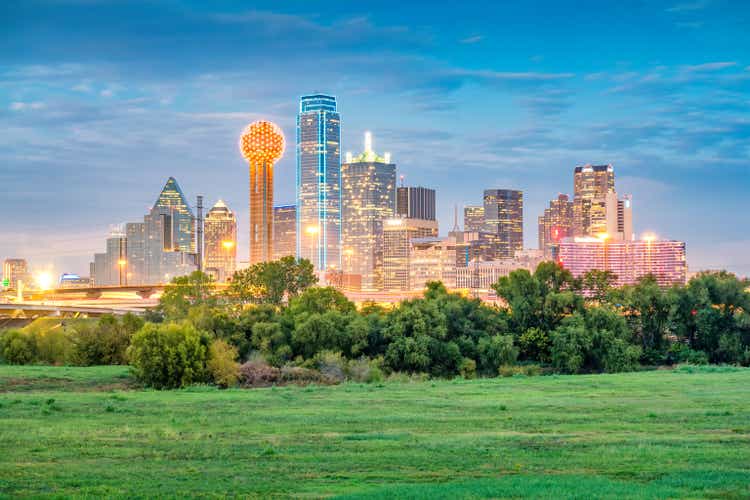 Dallas Texas USA Skyline Night