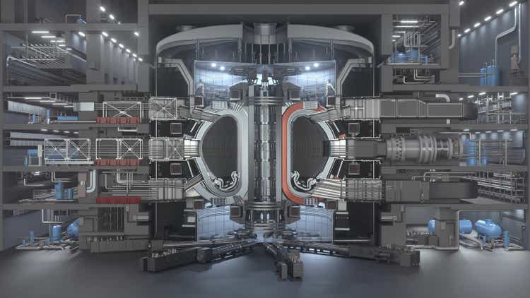 ITER Fusion Reactor. Tokamak. Thermonuclear Experimental power plant.