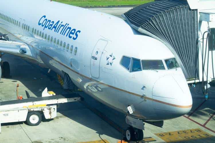 Copa Airline Airplane at Tocumen airport, Panama City, Panama, November 14, 2021