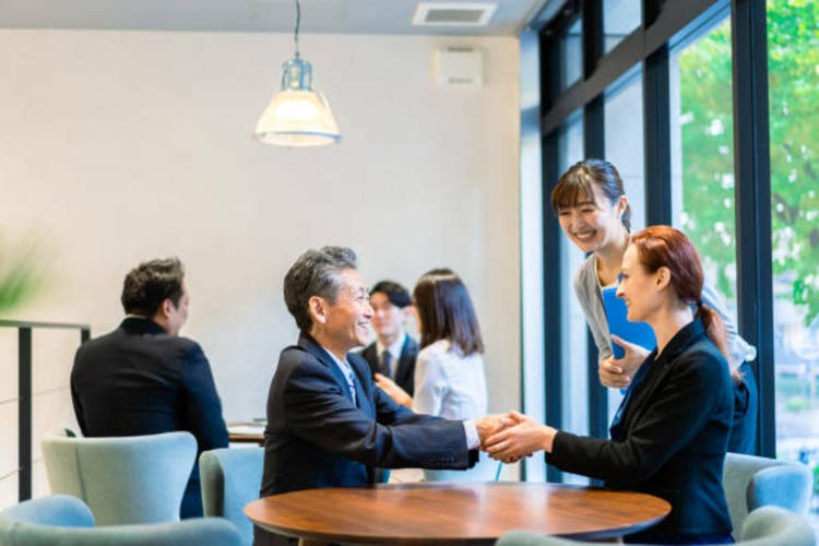 Business person working in office