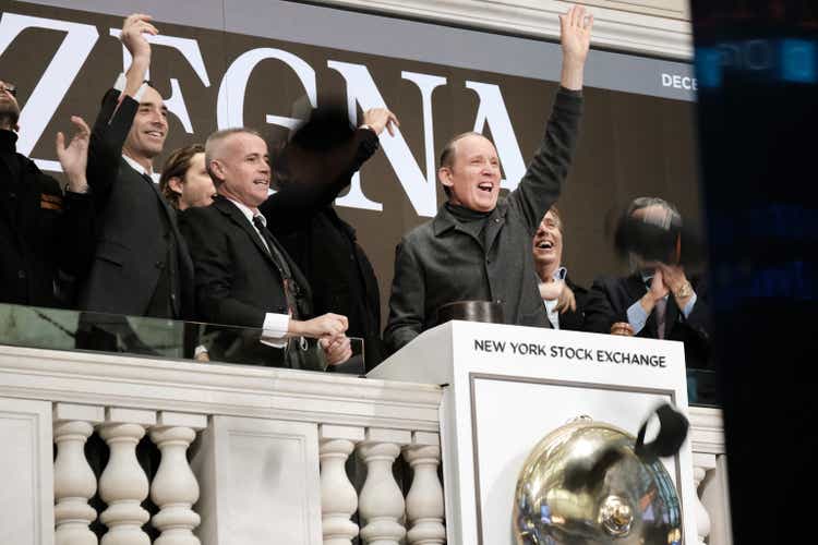 Italian Luxury Clothing Designer Ermenegildo Zegna Goes Public On The New York Stock Exchange
