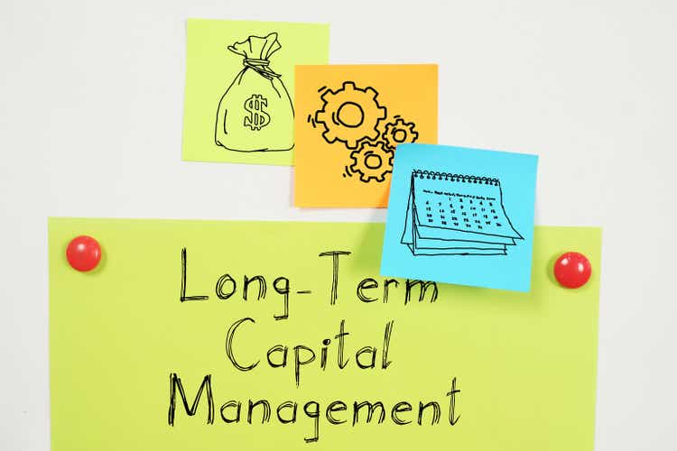 Long-Term Capital Management LTCM is shown on the business photo using the text