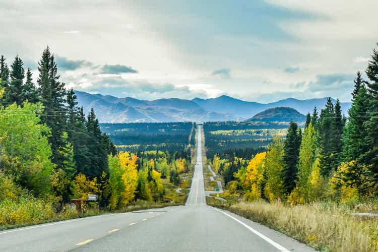 Traveling Across Alaska in Fall