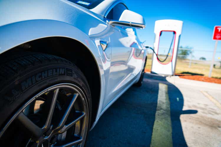 Michelin Tires on a Tesla Model 3