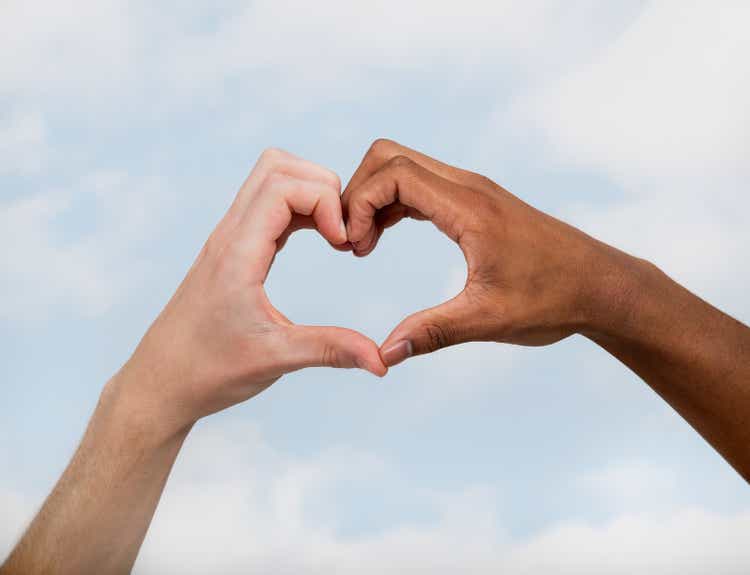 Hands making a heart shape