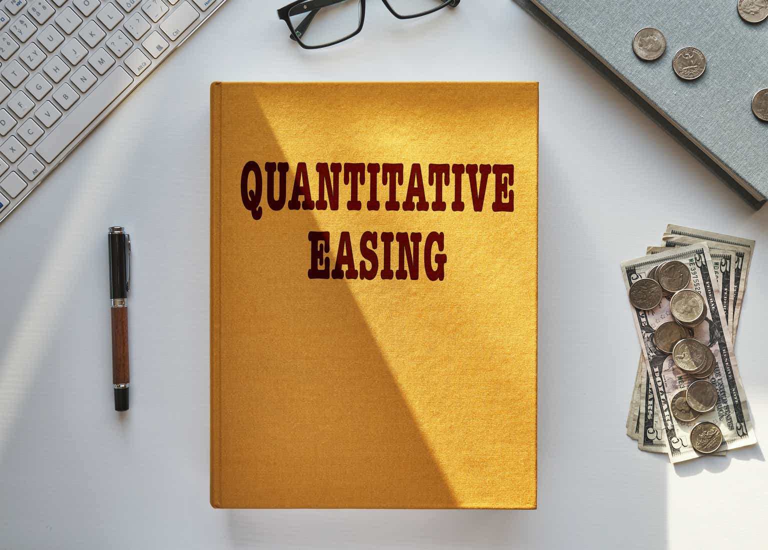 Quantitative easing book illiustration