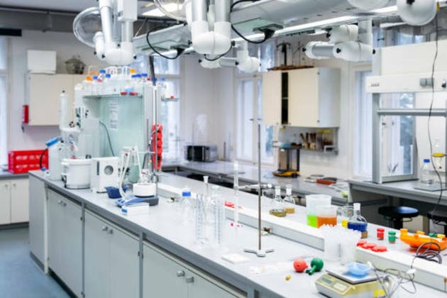 Laboratory room interior in modern research institute