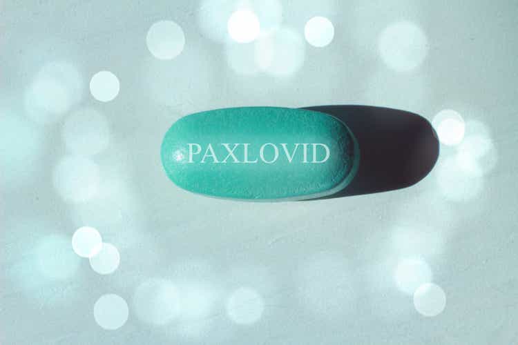 Province of Florence, Italy, 7th December 2021, close up of the pill anti covid by Pfizer, called Paxlovid.