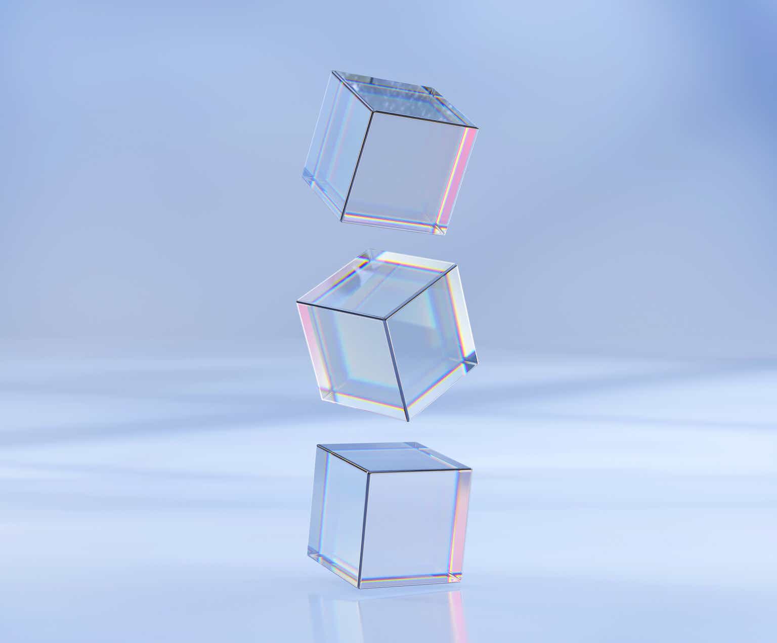 Cube flying. Трехмерное стекло. Прозрачная Призма. Рендер стеклянный приз. Кристаллические блоки.