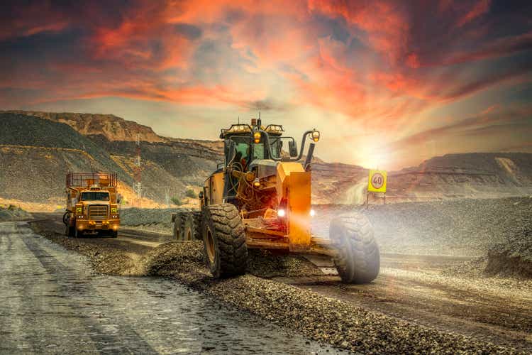 excavator digging