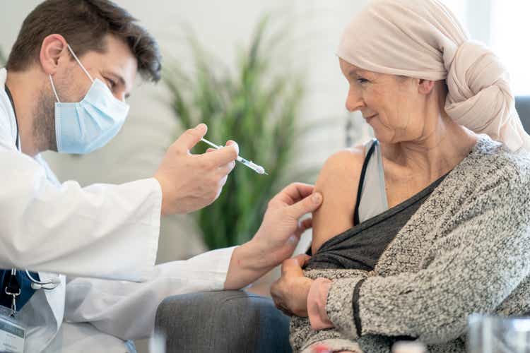 Cancer Patient Receiving a Vaccine