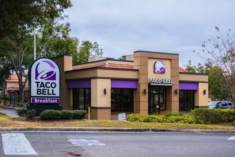 Taco Bell Restaurant Building Exterior