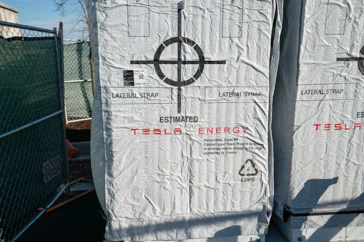 Tesla MegaPack Industrial Battery Pack for Grid Stability