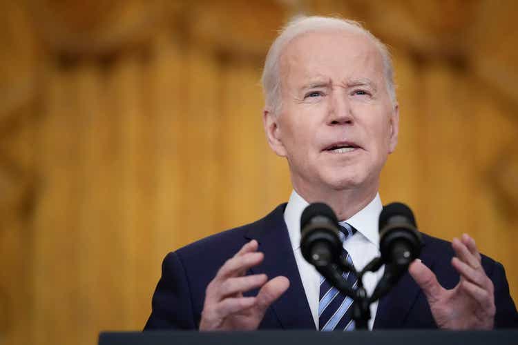 President Biden Delivers Remarks On Russian Invasion Of Ukraine