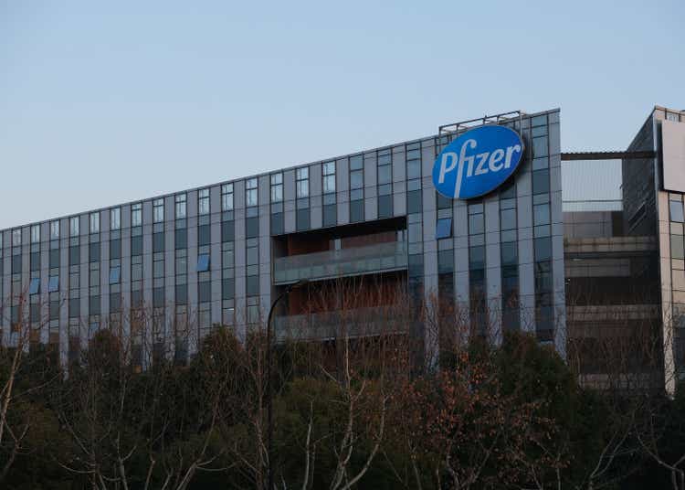 Pfizer company office building exterior