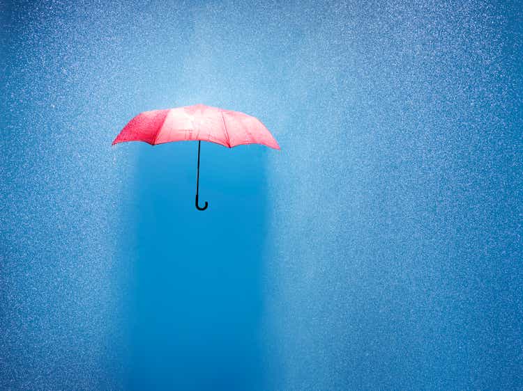 umbrella in a rain shower