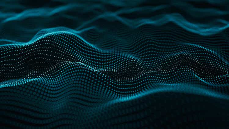 Abstract information structure wave background