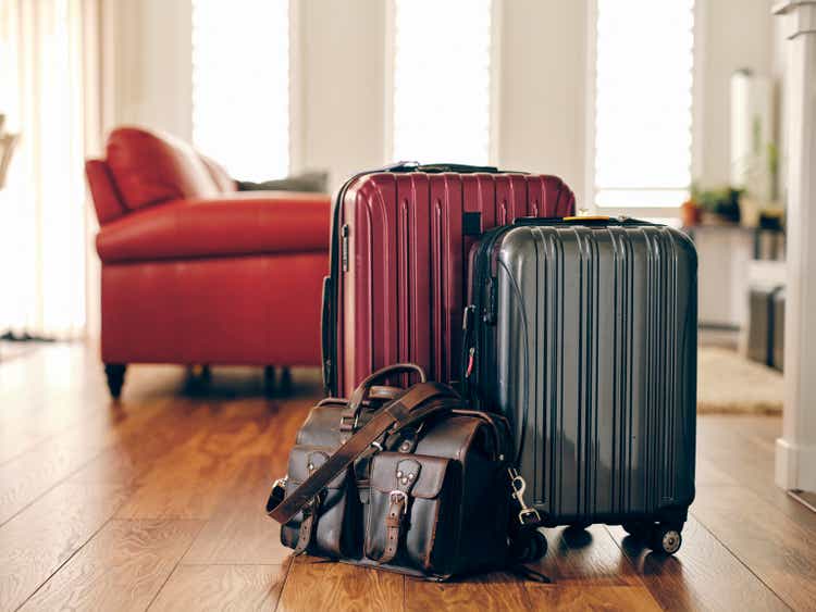 Suitcases in a Home Ready for Travel