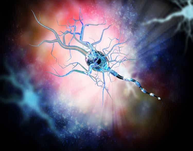 3d render of human nerve cells