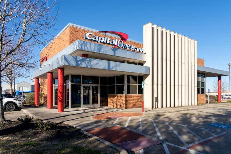 A Capital One branch in Pearland, Texas, USA.