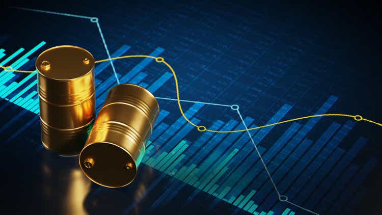 Oil stock market concept image