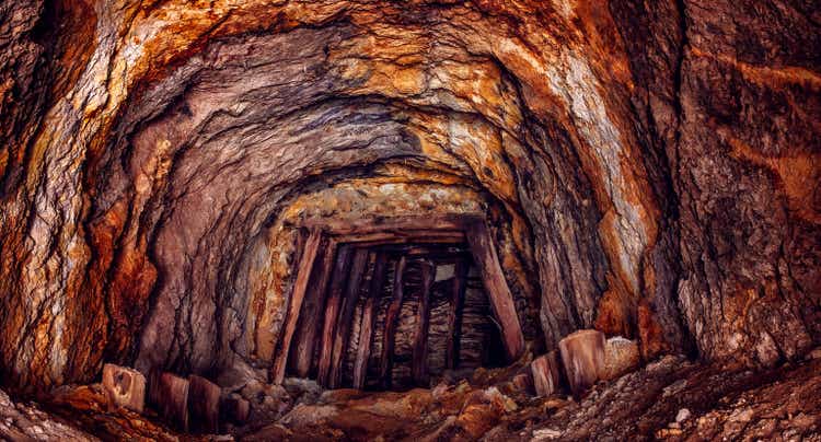 old abandoned tunnel mine